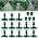 Drip Irrigation Misting Nozzle Kit, 45Pcs Drip Irrigation Parts with 20Pcs 4/7" to 1/4" Barbed Tee Connectors, 20Pcs 1/4" Green Atomizing Misting Nozzles, 5Pcs 4/7" End Caps for Garden Watering - Image 7